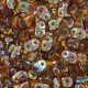 SuperDuo Beads 2.5x5mm Smoky Topaz - Celsian